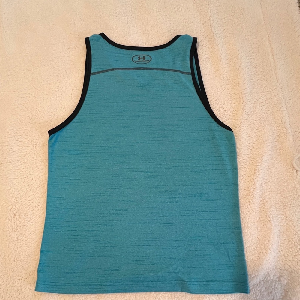 Under Armour Blue Tank Top Medium - Picture 3 of 3